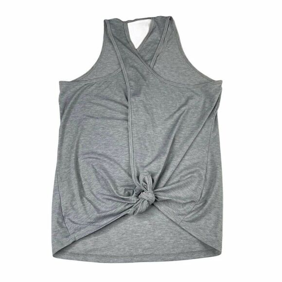 ATHLETA Essence Open Back Tank Gray - Picture 3 of 8